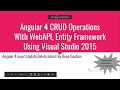 Angular 4 CRUD operations with Web API Entity Framework SQL Server(Full App Example)