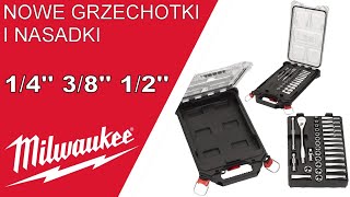 MILWAUKEE nowe grzechotki i nasadki 1/4'' 3/8'' 1/2''