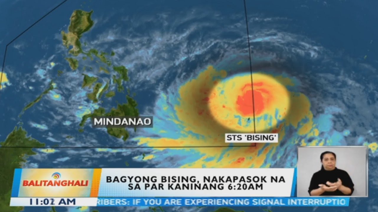 Surigae Enters PAR, Now Called Severe Tropical Storm Bising —PAGASA ...