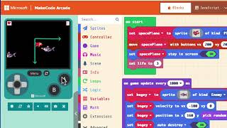 Makecode arcade game concepts