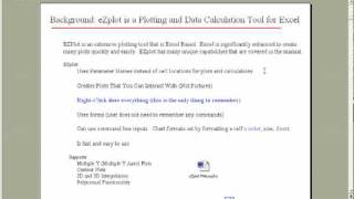 EZPlot Instructional Video - Slides 1 and 2
