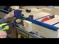 making a cross cut sled miter jig stop block t track woodworking