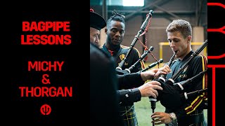 #REDDEVILS | Bagpipe lessons with Batshuayi and Hazard