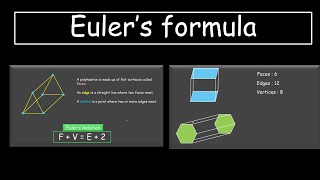 Euler's Formula (Geometry) [V+F-E=2] | Visualizing 3-D in 2-D | TG Grade 8 | Math | Khan Academy