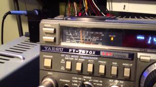 Yaesu FT-757GX on air test demo