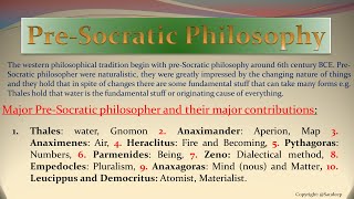 Pre Socratic Philosophers | Greek Philosophy | First Philosophers | Ancient western Philosophy
