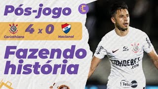 Pós-jogo: Hoje tem terno! Romero dá show, e Corinthians goleia Nacional por 4 x 0 na Sula-Americana