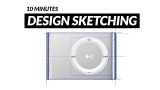Product Design Sketch: 10 Minutes Drawing Apple iPod Tutorial In Photoshop