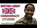 Update: The British Army recruitment 2024: How to apply from commonwealth state.