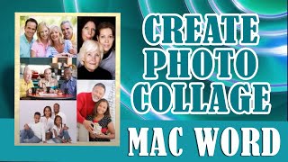 Create Photo Collage Page MAC Word - Funeral Program Template