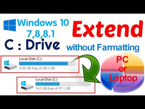 How to Extend Local C : Drive Without Formatting PC or Laptop How to Extend Local C : Drive Without Formatting PC or Laptop