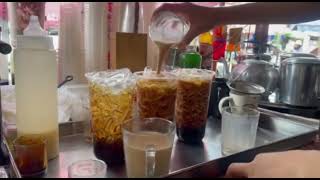 របៀបធ្វើ ប្រោនសូកាមែលធី /How to make brown sugar milk tea