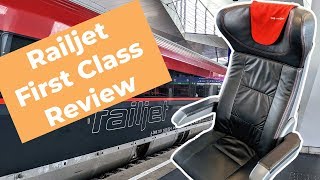 Is it worth it? Railjet First Class Experience OBB Europe Train Travel