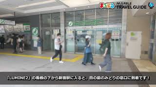 どこよりも詳しい新宿「みどりの窓口の行き方」ガイド！新宿駅東南改札からみどりの窓口（2F）への行き方を徹底解説