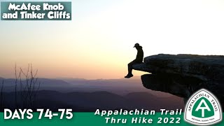 AT Thru Hike Days 74-75 - McAfee Knob and Tinker Cliffs!