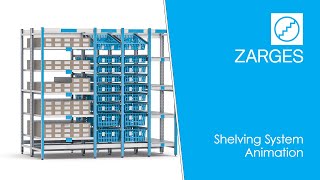 ZARGES Medical Shelving System Animation