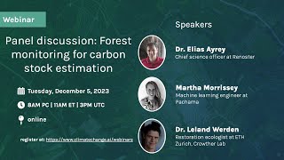 Forest monitoring for carbon stock estimation