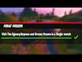 Visit The Agency, Hayman and Greasy Graves in a single match! Fortnite Midas Mission Week 10