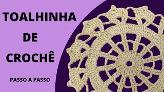 Como fazer toalhinha de crochê fácil e rápida/ DIY / Sousplat in crochet with step by step