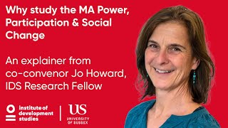 Why study MA Power, Participation & Social Change?