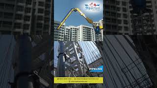 Spartan's boom placer installed  at the premium L\u0026T High Rise Project in Powai, Mumbai.