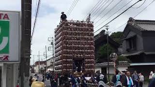 久喜提灯祭り新ん二提灯山車曳き回し20180712