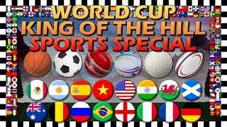 World Cup King of the Hill Sports Special - Marble Race Algodoo