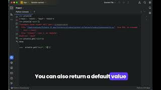 How to return a custom default value with Python dict.get()