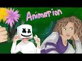 Marshmello & Anne Marie FRIENDS Music Video by Sofie Dossi Animation