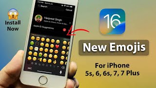 Get iOS 16 New Emojis in iPhone 6, 6s, 5s, 6Plus, 7, 7Plus || iOS16 New Emojis For Older iPhones🔥🔥