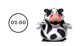 🐮 Moo Moo Time! 2 minute timer happy music for kids