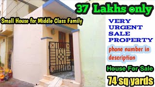 low price House for Sale in Hyderabad || Uppal || కేవలం 37 లక్షలు మాత్రమే || 37 lakhs only ||