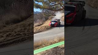 Thierry Neuville BIG shunt ! Monte Carlo rally 2025 #crash #rallycrash #neuville #hyundai #shorts