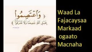 Aayadaan  Macneheeda Xaqiiqda Ah Wali Maanan Fahmin