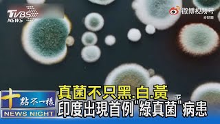 真菌不只黑.白.黃 印度出現首例「綠真菌」病患｜十點不一樣20210620