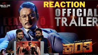 Kranti Official Trailer Reaction | Darshan Thoogudeepa, Rachitha Ram | V Harikrishna #krantitrailer