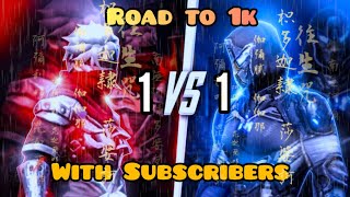 Road to 1k Subscribe || 𝗜𝗠𝗣𝗢𝗦𝗦𝗜𝗕𝗟𝗘 🍷🗿 1 vs 1 with Subscribers #1vs1 #challange #ugayush #hakitv