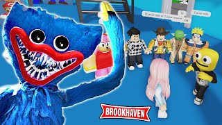 LA FÊTE DE HUGGY WUGGY DANS SA MAISON ! - BROOKHAVEN RP ROBLOX