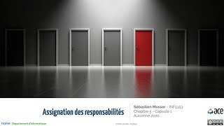 Assignation des Responsabilités [INF5153]