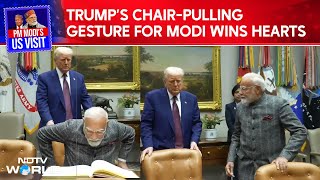 Modi Trump Meet | From Pulling Chair To Hugging Modi, Trump's Humble Gestures For PM Modi Win Hearts