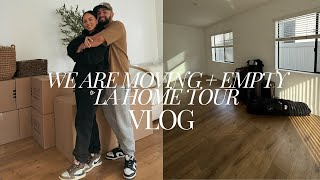 MOVING VLOG PT 2 | GOODBYE LA... movers packing everything up + empty house tour