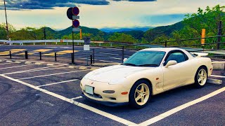 いい音で日光いろは坂 上りをドライブ MAZDA RX-7 FD3S ロータリーサウンド Rotary Engine RE雨宮 Exhaust Irohazaka Winding Road ASMR