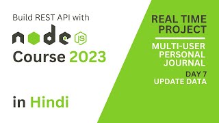 Build REST API Using NodeJS & Express 2023 | Day 7 - Update Data With Patch Request #nodejs