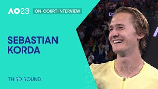 Sebastian Korda On-Court Interview | Australian Open 2023 Third Round