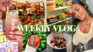 WEEKLY VLOG ♡ (what I eat in a week, back in the gym, fitness journey, getting my sh*t together)