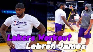 Lakers LeBron James Workout with Phil Handy