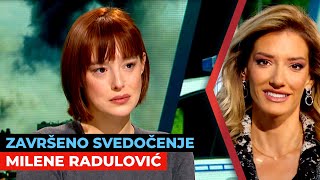 Završeno svedočenje Milene Radulović u slučaju protiv Mike Aleksića I Milena Radulović I URANAK1