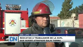 Rescatan a trabajador de la SCPL que quedó atrapado bajo tierra