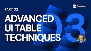 Prescient: PART 03: Build Advanced UI Table | Node-RED and Prescient Tips