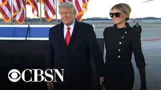 Trump leaves White House, ending a contentious presidential term
